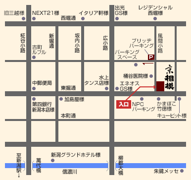 交通のご案内：詳細マップ